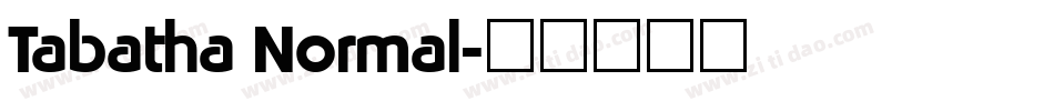 Tabatha Normal字体转换